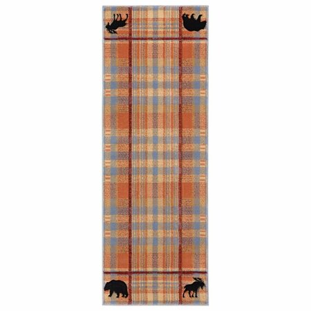 UNITED WEAVERS OF AMERICA Cottage Nomad Multi Color Runner Rug, 2 ft. 7 in. x 7 ft. 4 in. 2055 40075 28C